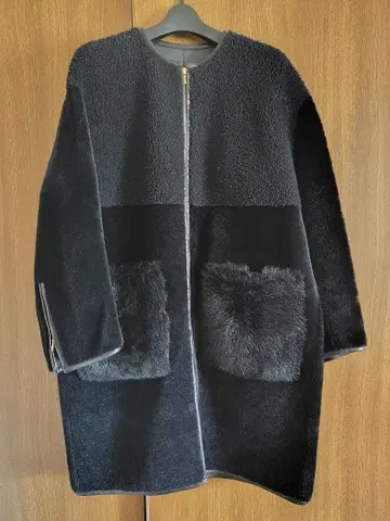 Drawer 무스탕 코트 size36 네이비