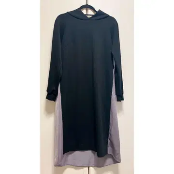 AuieF 블랙 무릎 기장 원피스