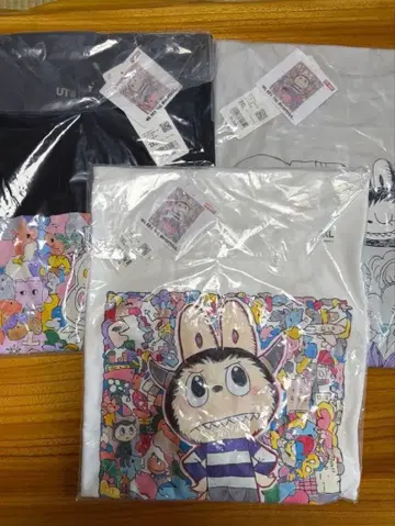 유니클로 러브비 티셔츠 3개 세트 3XL