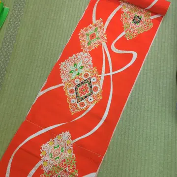 새상품 유젠 순수 실크 옷감 2장 18