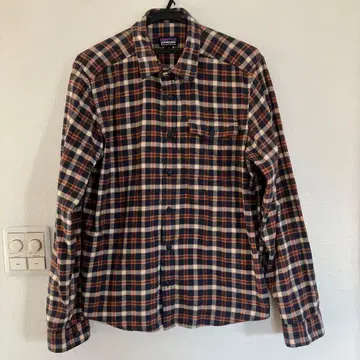 patagonia 오가닉 코튼 used 체크 무늬 플란넬 셔츠 S 사이즈