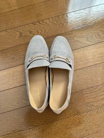 새상품급 GLOBAL WORK 스웨이드 그레이 로퍼 XL