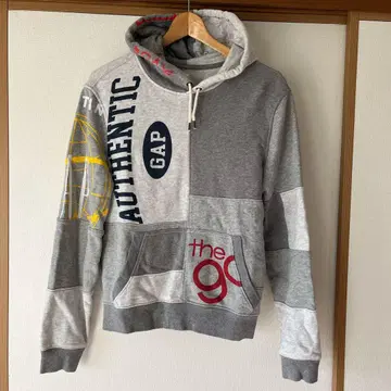 GAP 그레이 후드티 레어 디자인