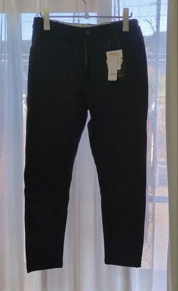 후아이 블랙 캐주얼 팬츠 슬림 핏