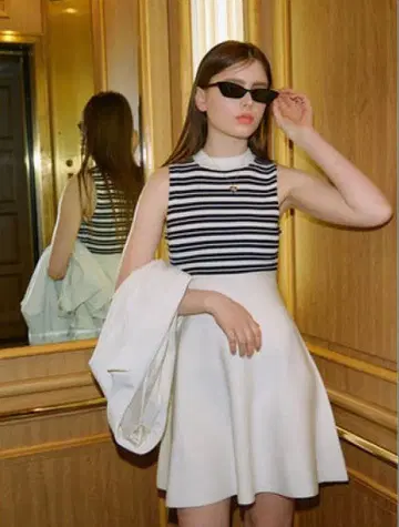 eimy istoire 슬리브리스 니트 원피스