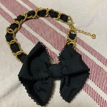 카네코 이사오 그로그랭 리본 사용 목걸이 (초커 목걸이)