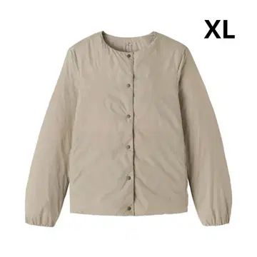 무인양품 경량 다운 포켓터블 노카라 자켓