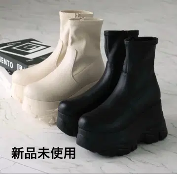 극강 통굽 볼륨 밑창 스트레치 스니커즈 숏부츠 VIVIAN