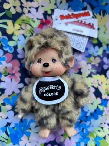 몬치치 COLORS 레오파드 무늬 마스코트 키체인 컬러즈 레오파드 무늬