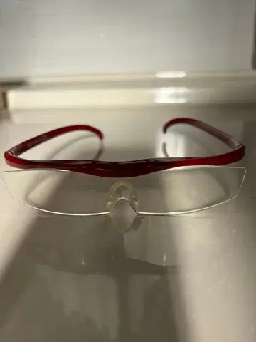 새상품급 하즈키 루페 컴팩트 1.32배 안경 케이스 포함 일본제 루비