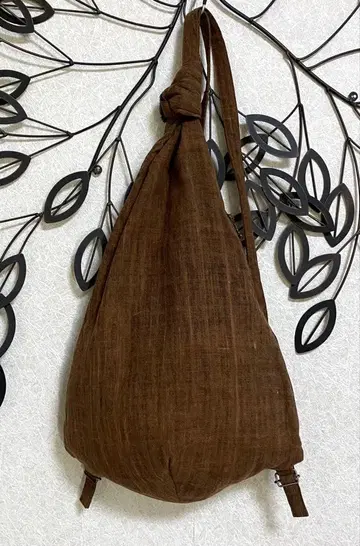 군겐도 린넨 물방울 모양 백팩