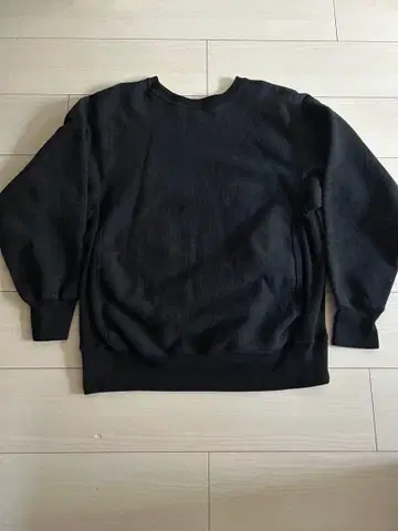 WAREHOUSE 웨어하우스 블랙 맨투맨 MEDIUM