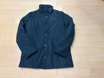 블랙 스텐카라 코트 나일론