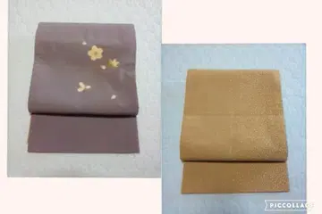 일본 의류 후쿠로 오비 리버서블 오비 멋스러운 오비 눈꽃 무늬