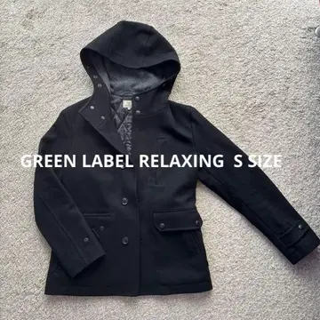GREEN LABEL RELAXING 남성용 코트 블랙 통학용 S
