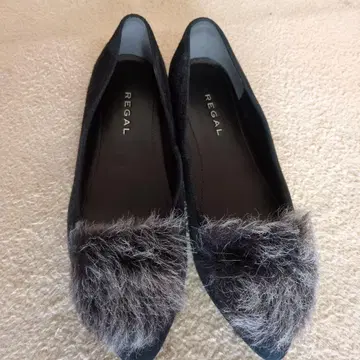 REGAL 블랙 플랫슈즈 23cm