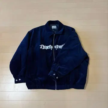 9090 코듀로이 집업 자켓 네이비