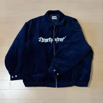 9090 코듀로이 집업 자켓 네이비