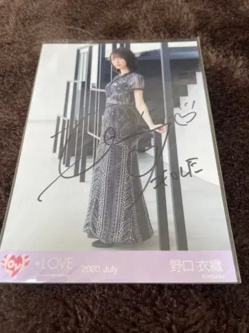 =LOVE 노구치 이오리 CAMEO 친필 브로마이드 히키