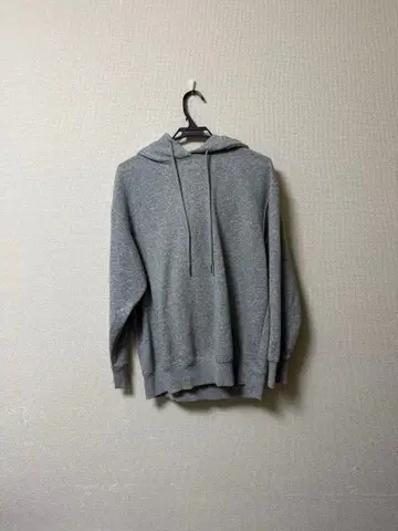 그레이 후드 부착 후드티