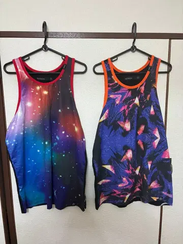 허드슨 탱크탑 러닝 스페이스 레드 오렌지 이너