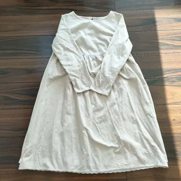 사만사 모스모스 sm2 긴팔 원피스 베이지 레이스 M 여성용