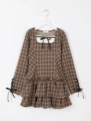 온라인 완판 evelyn 핏 로우웨스트 원피스 브라운