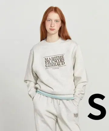 Marithe Francois Girbaud 자수 크롭 맨투맨