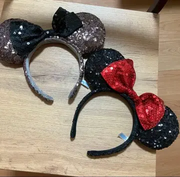 미니 마우스 머리띠 2개 세트