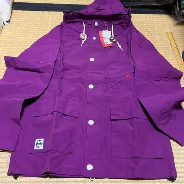 택 포함 새상품 CHUMS 캠핑 파카 보라색 M 사이즈