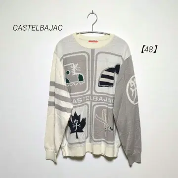 까스텔바작 [ 48 ] 아지메 디자인 스웨터 울