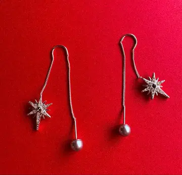 스와로브스키 아메리칸 귀걸이 펄 캐치