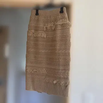 베이지 타이트 스커트 사이즈 38