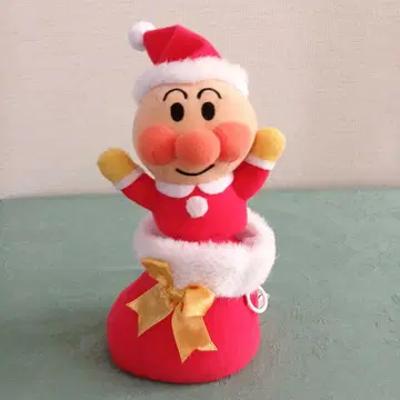 호빵맨 크리스마스 댄싱 봉제 인형 산타클로스