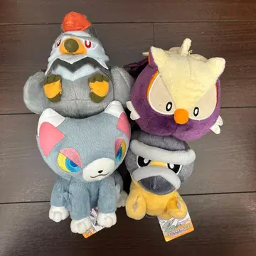 포켓몬스터 코롯토 만마루 봉제 인형 묶음 판매 4체 (택 포함)
