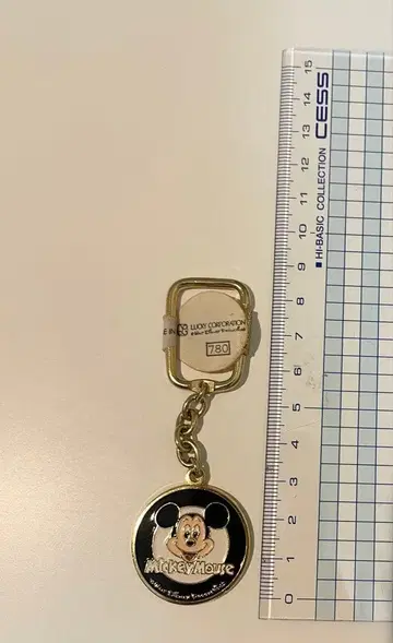 [레어템] 레트로 미키마우스 골드 키링