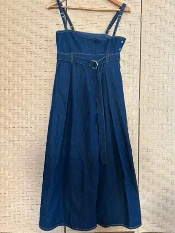 RADIATE 라디에이트 데님 원피스 오버롤 스커트 F