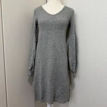 MARIED'OR 벌룬 슬리브 긴팔 니트 원피스 캐시미어 혼방