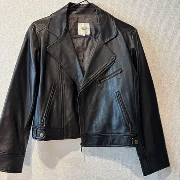 BEAMS HEART 블랙 라이더 자켓 S