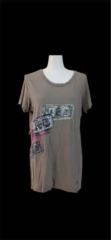 L.G.B. 그랑 블루 / 지폐 패턴 셔츠