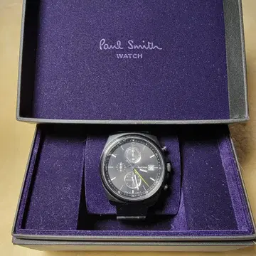 [ 한정품 박스 있음 ] Paul Smith 크로노그래프 손목시계 블랙