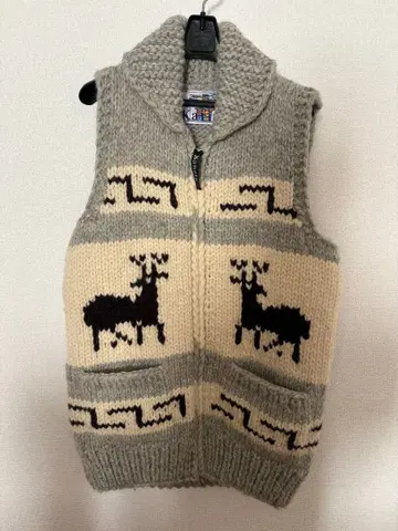 카나타 니트 베스트 집업