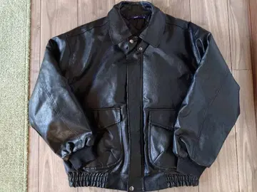 CIAOPANIC 인조 가죽 블루종 오버 사이즈