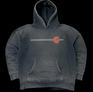 00s SANTA CRUZ 블랙 후드티 페이드