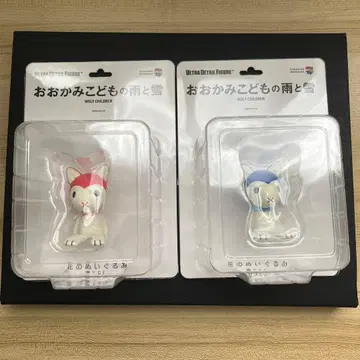 늑대아이 아메와 유키 피규어 UDF 꽃 봉제 인형 유키 아메