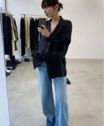 이 나프 enof 에이스 롱 슬리브 셔츠 블랙