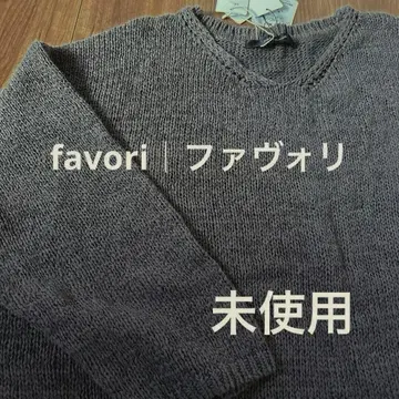 미사용 favori 린넨 코튼 스웨터