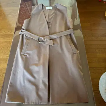 UNITED ARROWS 브라운 벨트 롱 베스트