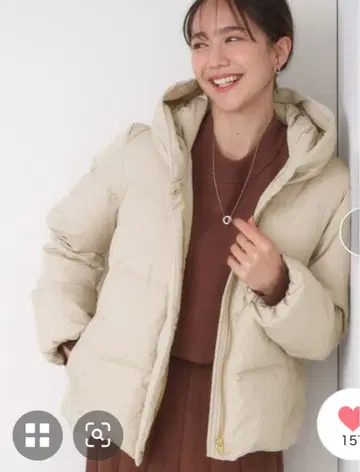 슈라루 아우터 후드 부착 다운 자켓