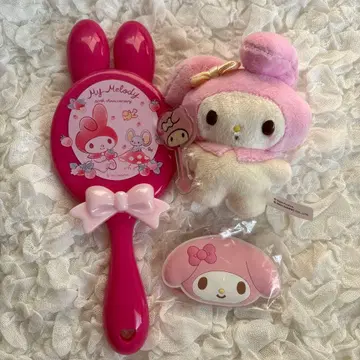 산리오 마이멜로디 후지야 콜라보 마스코트 거울 세트